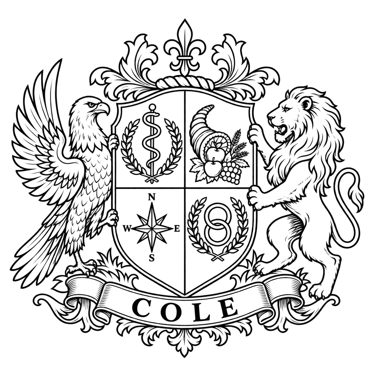 Cole family crest